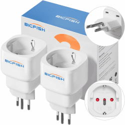 🔌 Bigfish Adapter Schweiz Deutschland 2 Pack - Typ J Reisestecker 🌍