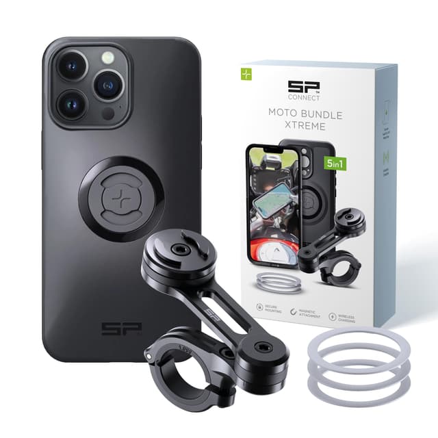 SP CONNECT Moto Bundle Xtreme | SPC+ | Handyhalter für Motorrad | Gadget Halterung für iPhone 14 Pro Max 🏍️