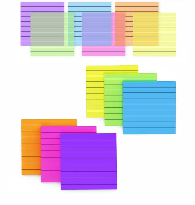 Gefütterte Transparent Haftnotizen - 300pcs Transparent Sticky Notes 📝