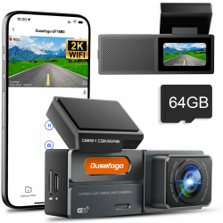 🚗 Dashcam Auto Front 2K mit WiFi & Dash Cam Car 64GB-Karte 📷🌙