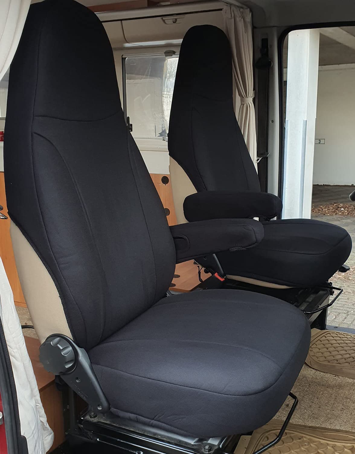 BREMER SITZBEZÜGE Maß Piloten Schonbezüge Sitzbezüge Schwarz 814 Schwarz ⭐️🚐
