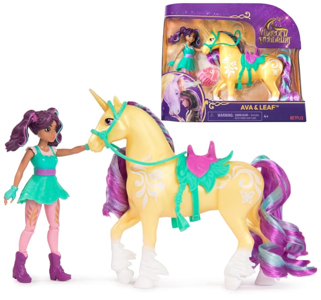 Unicorn Academy AVA und Einhorn Leaf Set 🦄🌟