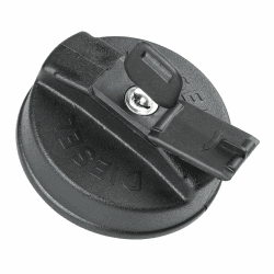 Lampa D-6, Abdeckung Belüfteter Tankdeckel - Ø 60 mm, Schwarz, Kunststoff, Auto, Motorrad 🚗🏍️