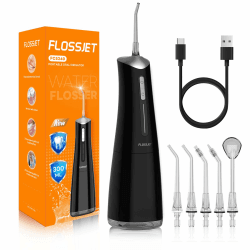 FlossJet Munddusche Kabellos Tragbare IPX7 Wasserdichte Elektrische Mundduschen ⭐ 5 Düsen Zahnreinigung und Zahnfleischpflege