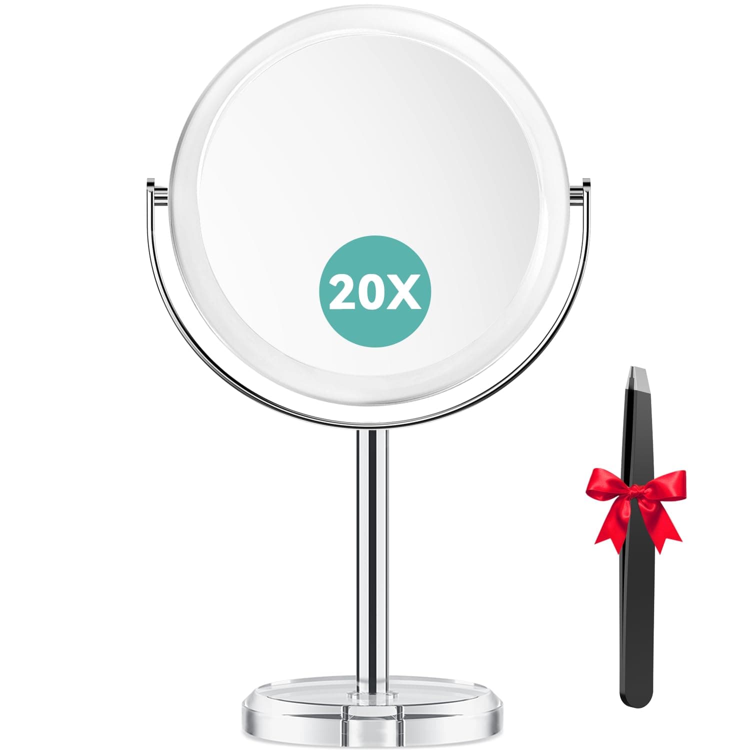 Auxmir Kosmetikspiegel Doppelseitig 1X/20X Vergrößerung 🔎💄👜