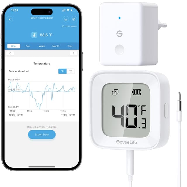 🌡️📱 GoveeLife WLAN-Kühlschrankthermometer digital mit Alarm - Deal des Tages!