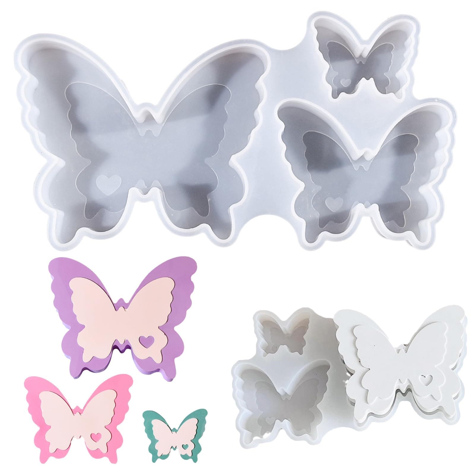 🦋 Lurora2021 Silikonform Schmetterling für DIY Handwerk 🌸🕯️