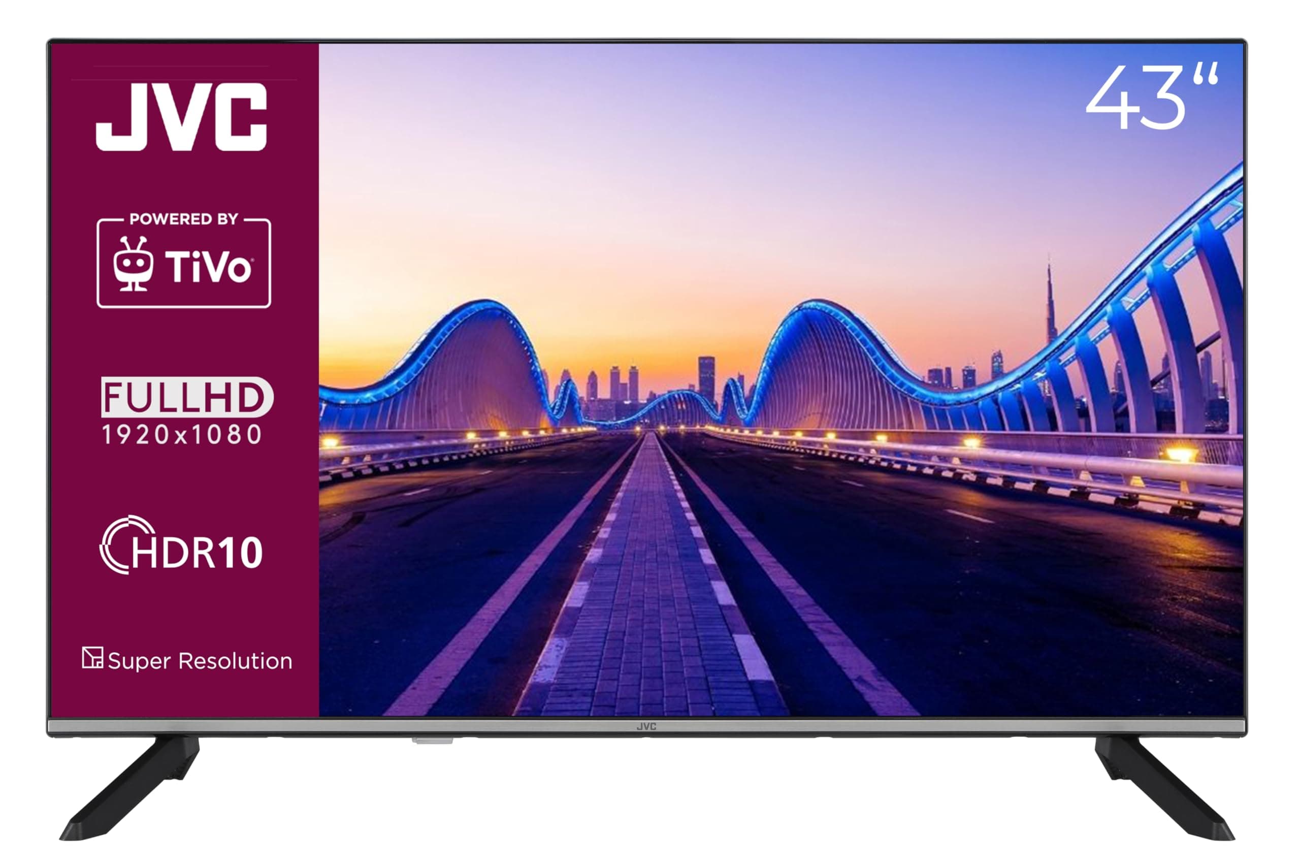 📺 JVC Fernseher 43 Zoll Smart TV Powered by TiVo Full HD Fernseher 🌟