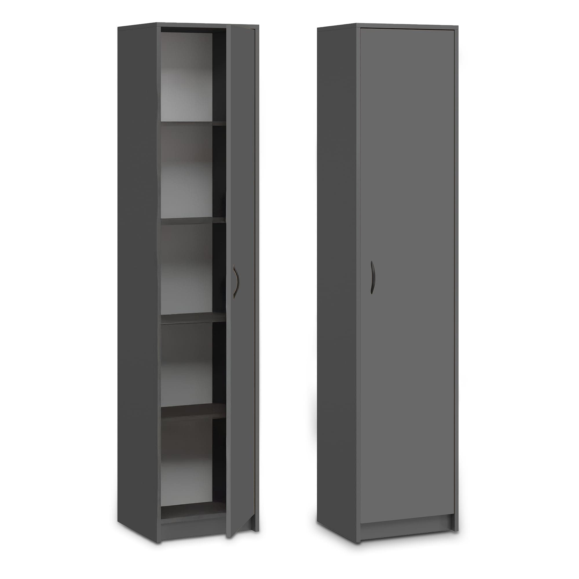 📚👗🔖 Bücherregal Kleiderschrank Regal anthrazit 40cm breit 180cm hoch Schrank Organizer