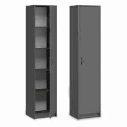📚👗🔖 Bücherregal Kleiderschrank Regal anthrazit 40cm breit 180cm hoch Schrank Organizer