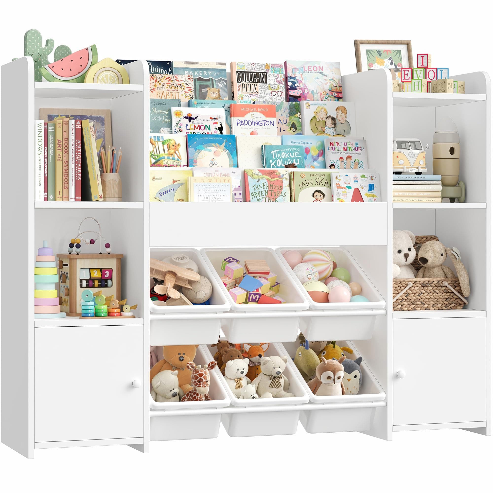 FOREHILL Kinderregal mit Kinderbücherregal Kinderzimmer Möbel 📚🎨