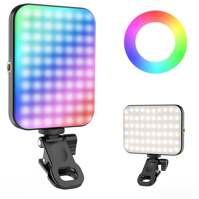 🌟 95 LED RGB Wiederaufladbare Telefonfülllichter - Ringlicht für Kamerabild und Make-up 📸💄