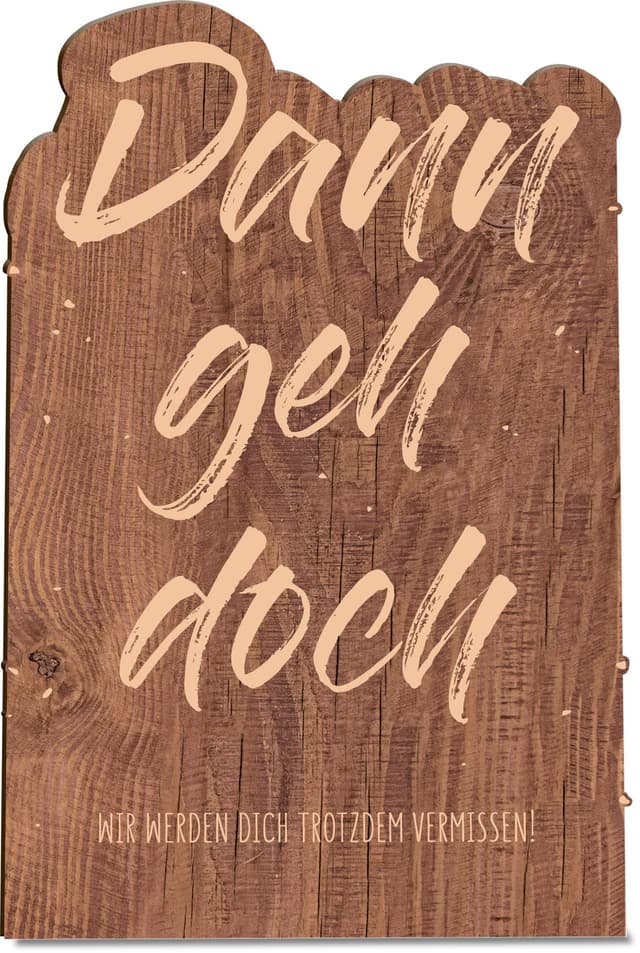 Geschenk Kollege Holzkarte - KOLLEGE Geburtstagskarte 💌🎁📝🥳
