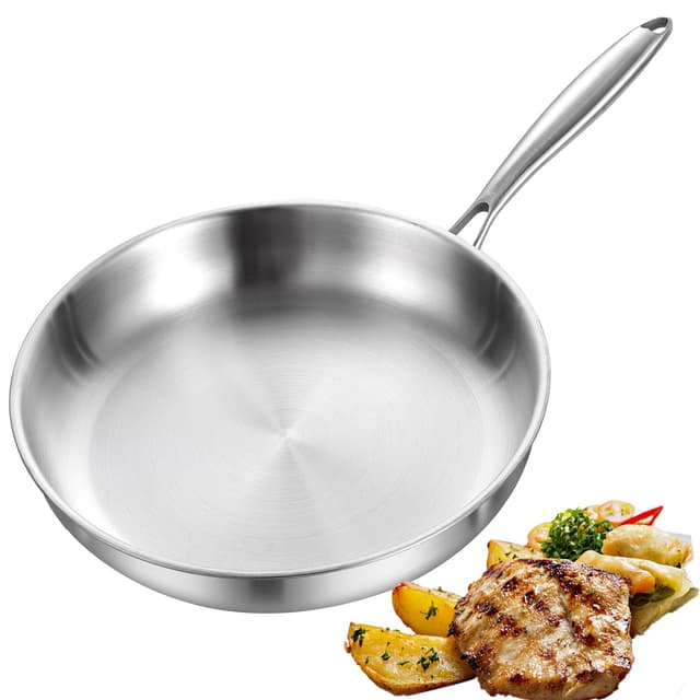 DELARLOCHEF Edelstahl Pfanne (28cm) - 20% Energie sparen! 🔥🍳