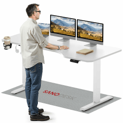 SANODESK Elektrischer Höhenverstellbarer L-förmiger Schreibtisch 🖥️🏡
