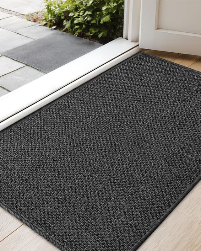 🌟 Groß Schmutzfangmatte 122x183cm - Dunkelgrau | Fußmatte Innen & Außen 🚪