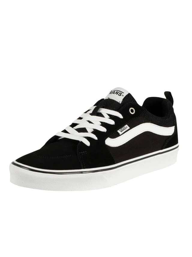 Vans Herren Filmore Sneaker 42 EU Suede Canvas Schwarz Weiß 🛹👟