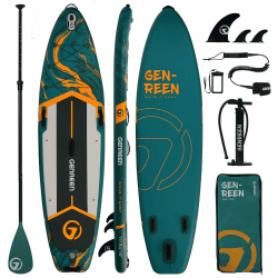 GENREEN (Extra Groß) Stand up Paddle Board für Alle Fähigkeitsniveaus 🏄‍♂️🌊