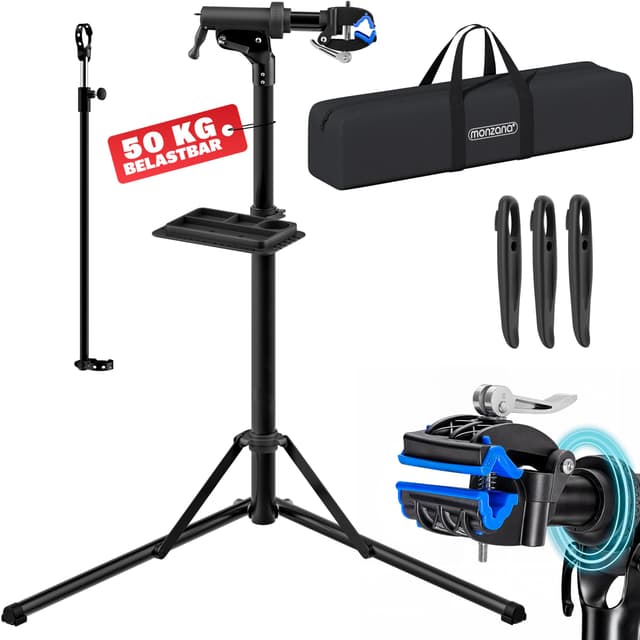 MONZANA® Fahrradmontageständer Profi 50 kg für E-Bike 🚲