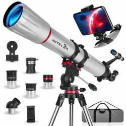 HETEKAN Teleskop, 90mm Öffnung 900mm Astronomisches Teleskop Für Erwachsene, Profi Refraktorteleskop Für Kinder Und Anfänger