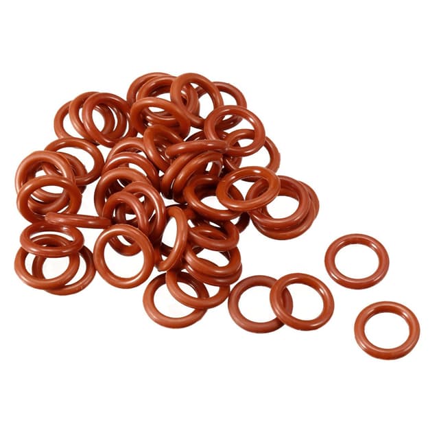 🔥 Deal! 50pcs Silikon O-Ring 12mmx8mmx2mm VMQ Dichtring Dichtungsring Dichtung rot