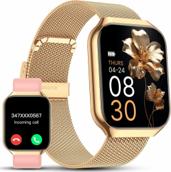 Elegante Smartwatch für Damen 🌟 Fitness Tracker mit Telefonfunktion