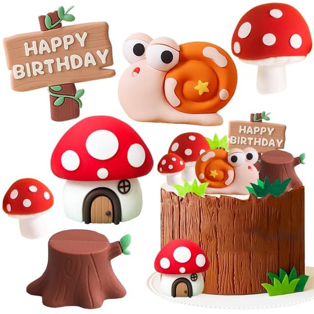 YGCHEN Pilz Tortendeko Schnecke Kuchendekoration 🍄🐌