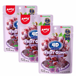 Amos 4D Fruchtgummi Mit Weintrauben - Süße Geschmacksexplosion 🍇🍭