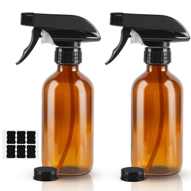 Angebot: HOTUT Sprühflasche Glas, 2 Stücke Sprayflasche aus Braunglas