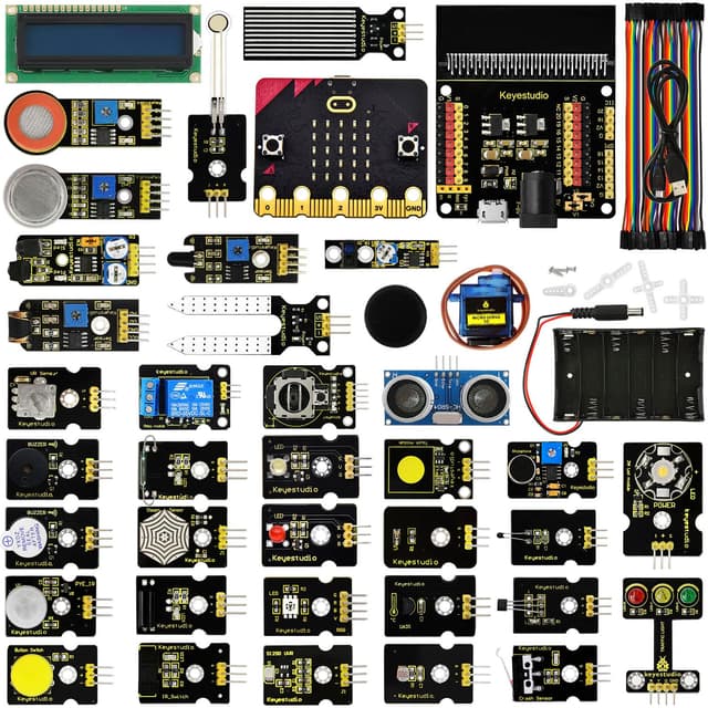 🔥 Super Angebot! KEYESTUDIO BBC Micro:bit V2 37 In 1 Sensor Starto Kit