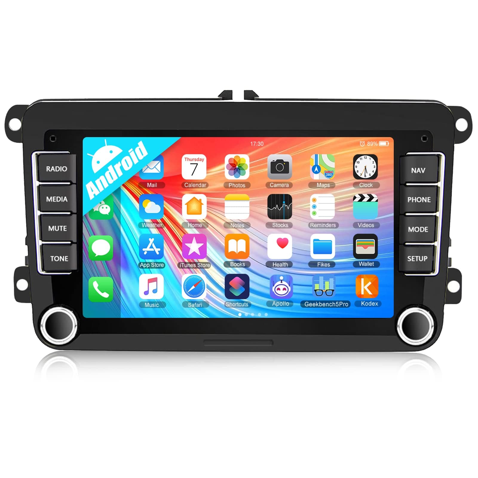 🚗 CAMECHO Android Radio für VW Golf 5 Golf 6 Polo Skoda Seat, 7 Zoll Bildschirm Autoradio 2 DIN 📱🔊