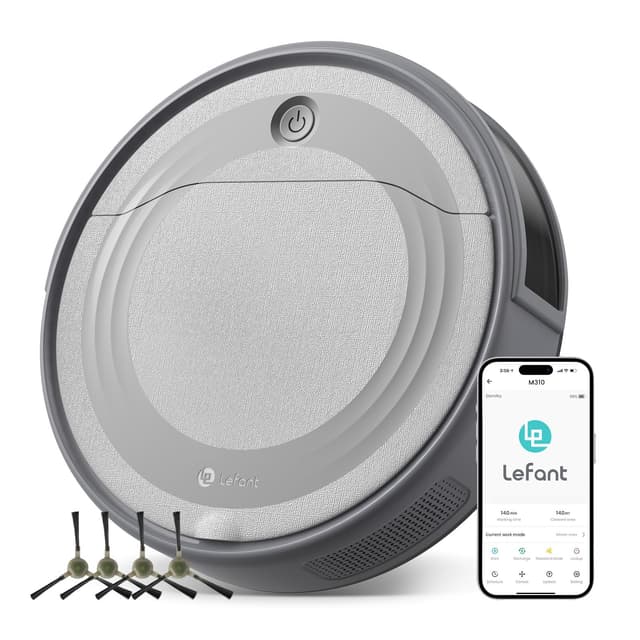 🤖🧹 LEFANT M310G Saugroboter: 4500Pa, 180 Min Laufzeit, App & Sprachsteuerung