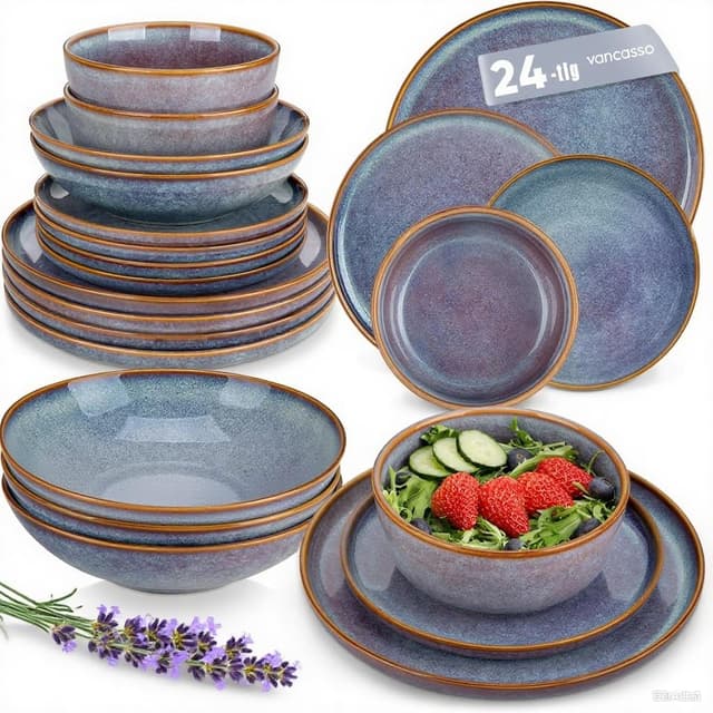 Geschirrset 6 Personen vancasso PLAYA 24tlg 🍽️