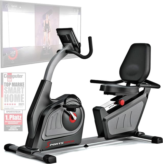 Sportstech ES600 Profi Ergometer | Deutsches Qualitätsunternehmen | 🚴‍♂️ Liegeergometer + ergonomischer Sitzkomfort