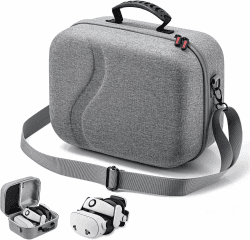 🎮 DEVASO Große Tasche für Meta Quest 3S/Quest 3 | Aufbewahrungstasche für Oculus Quest 3S Grau