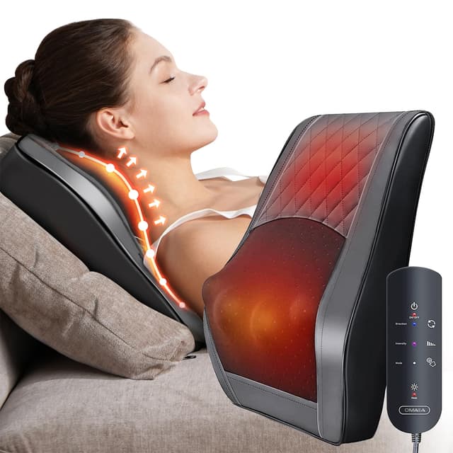 🎁 OMASSA Massagegerät mit Wärme - Neu verbessertes Nackenmassagegerät 🌟