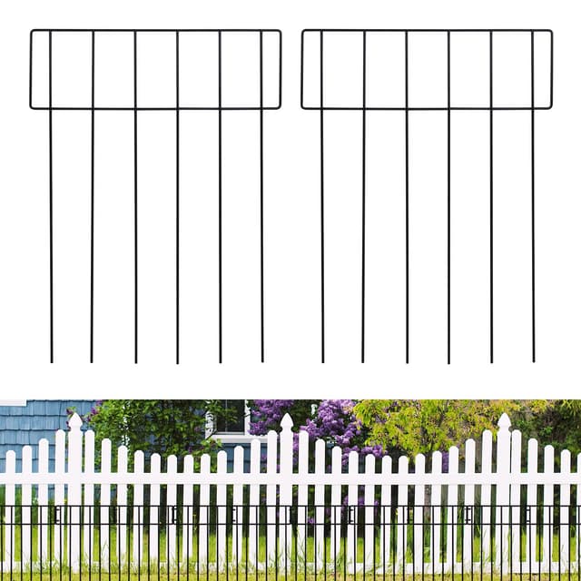 🌿🐶 10 Stück Tier Barriere Zaun 43,2cm x 3,4m - Dekorativer Gartenzaun 🐰🌻