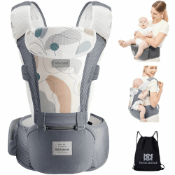 👶🎒 Bebear Babytrage: 3D Air Mesh Babytrage Rucksack für Neugeborene bis Kleinkinder!