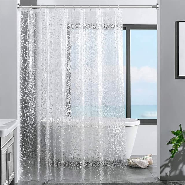 Ecooe Duschvorhang 3D Steinmuster 100% Eva-Material 🚿