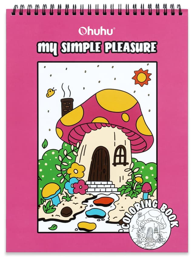 🎨 Ohuhu Malbuch für Erwachsene & Kinder - Kunsttherapie-Geschenk 🖍️