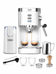 Gevi 20 Bar Kommerzielle Hochdruck-Espressomaschine & Kaffeemühle