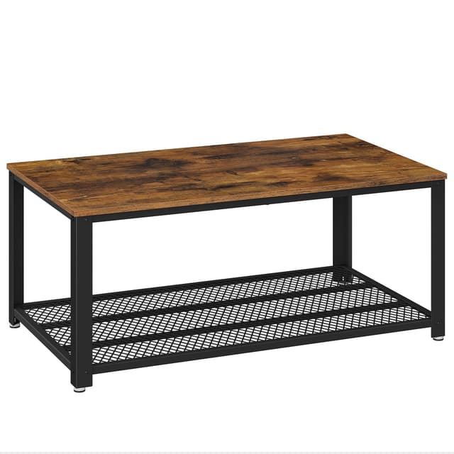 VASAGLE Couchtisch mit Industrie-Design und robuster Konstruktion