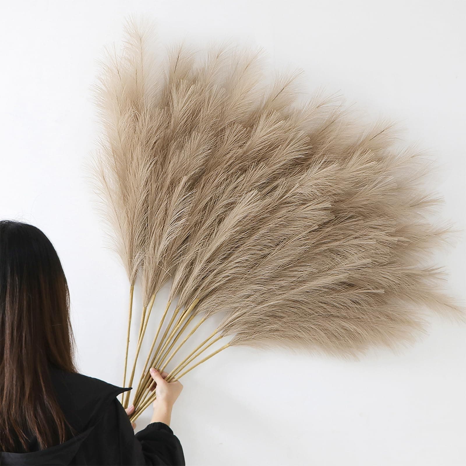 Angebot: YiYa 12 Stück Pampasgras Kunstblumen Deko 🌾