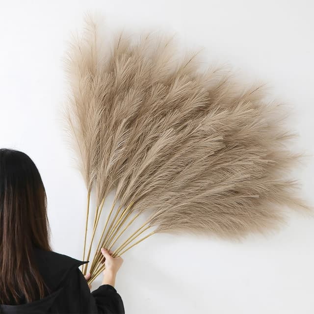 Angebot: YiYa 12 Stück Pampasgras Kunstblumen Deko 🌾