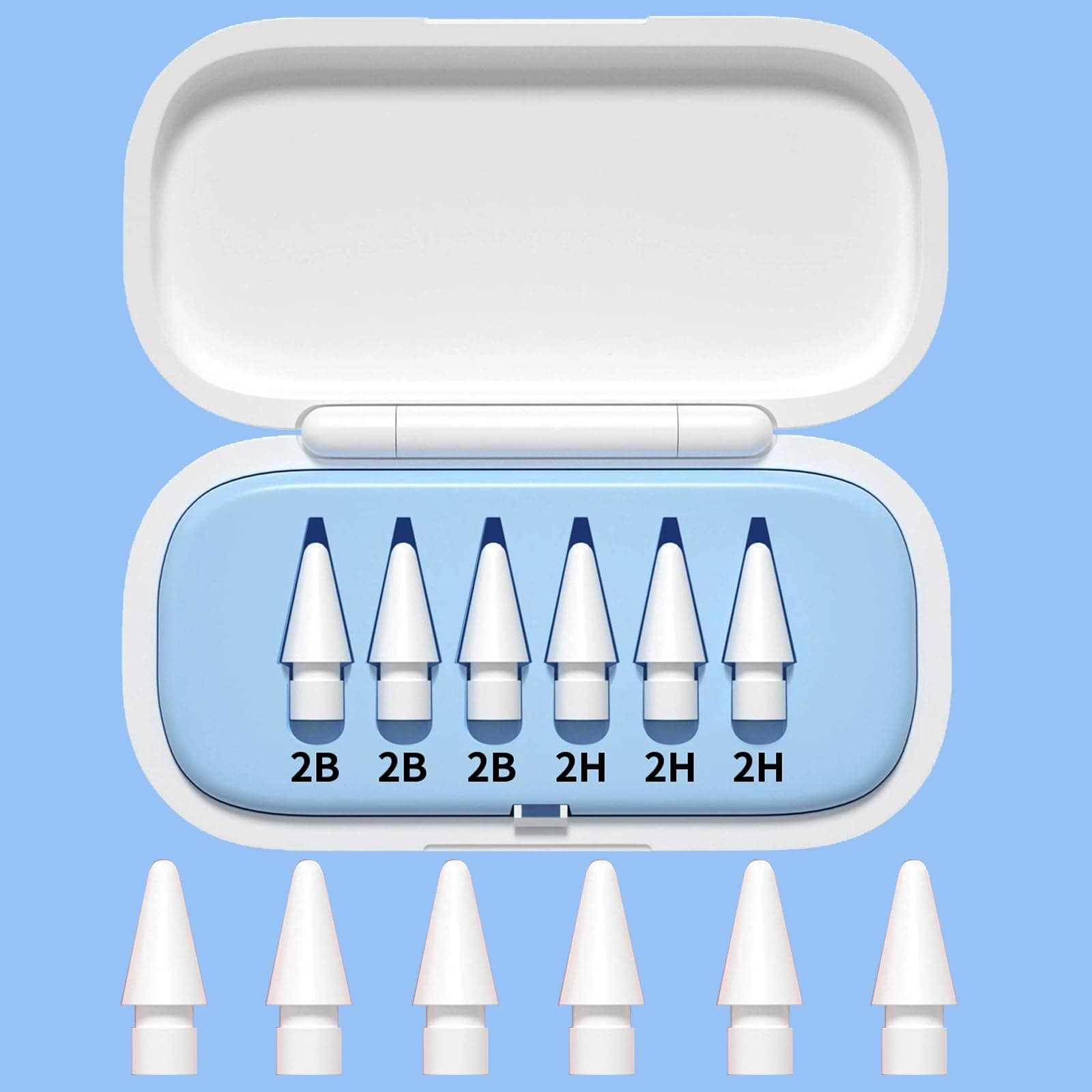 🎨📱 6 Stück Spitzen Ersatz für Apple Pencil 1/2/Pro Generation