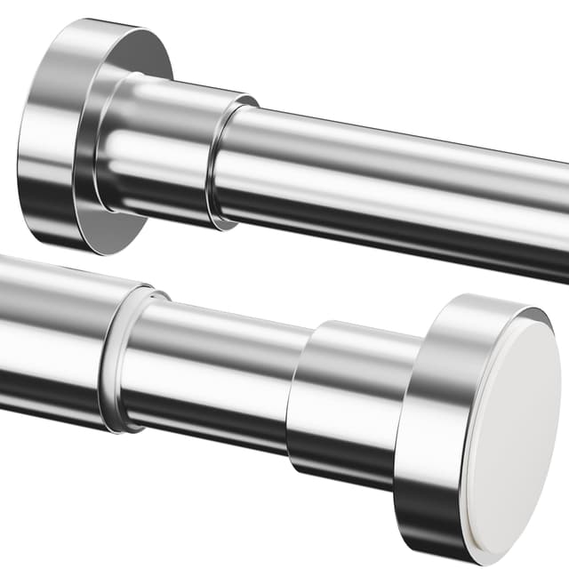 🚿🛠️ Verstellbare Duschstange ohne Bohren - Silber 102-208CM (1 Stück)