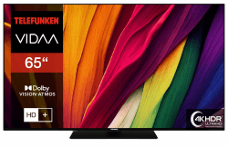 📺 Telefunken Fernseher 65 Zoll Smart TV VIDAA XU65VP750M 4K UHD HDR TV 🎬