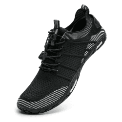 🌊👟 IceUnicorn Strandschuhe Badeschuhe Damen Herren Schwimmschuhe Aquaschuhe Sommer Schnell Trocknend Surfschuhe 44 EU Minimalistische Schwarz