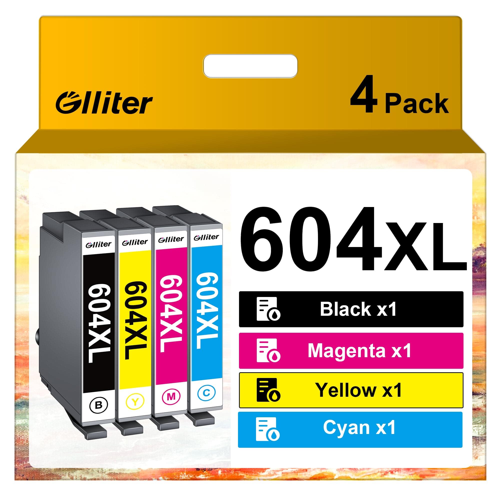 🌟 Glitter 604XL Patronen für Epson XP 3200 Drucker 4er-Pack - Spezialangebot! 🌈