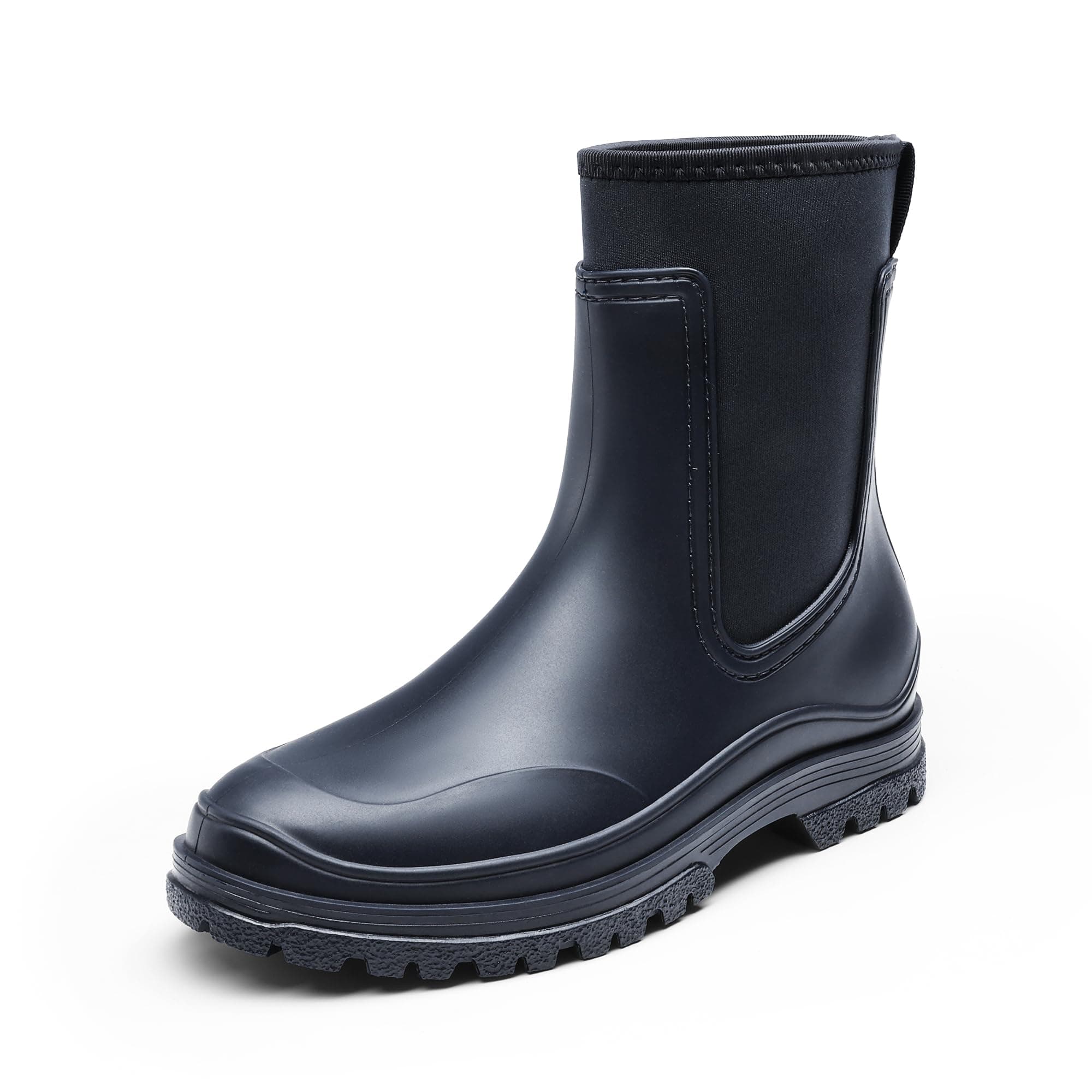 🌧️ DREAM PAIRS Wasserdicht Regenstiefel Damen Bequem Gummistiefel Halbhoch Chelsea Boots 🌂